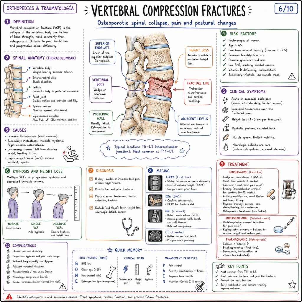 Vertebral Compression Fractures: Osteoporotic Spinal Collapse