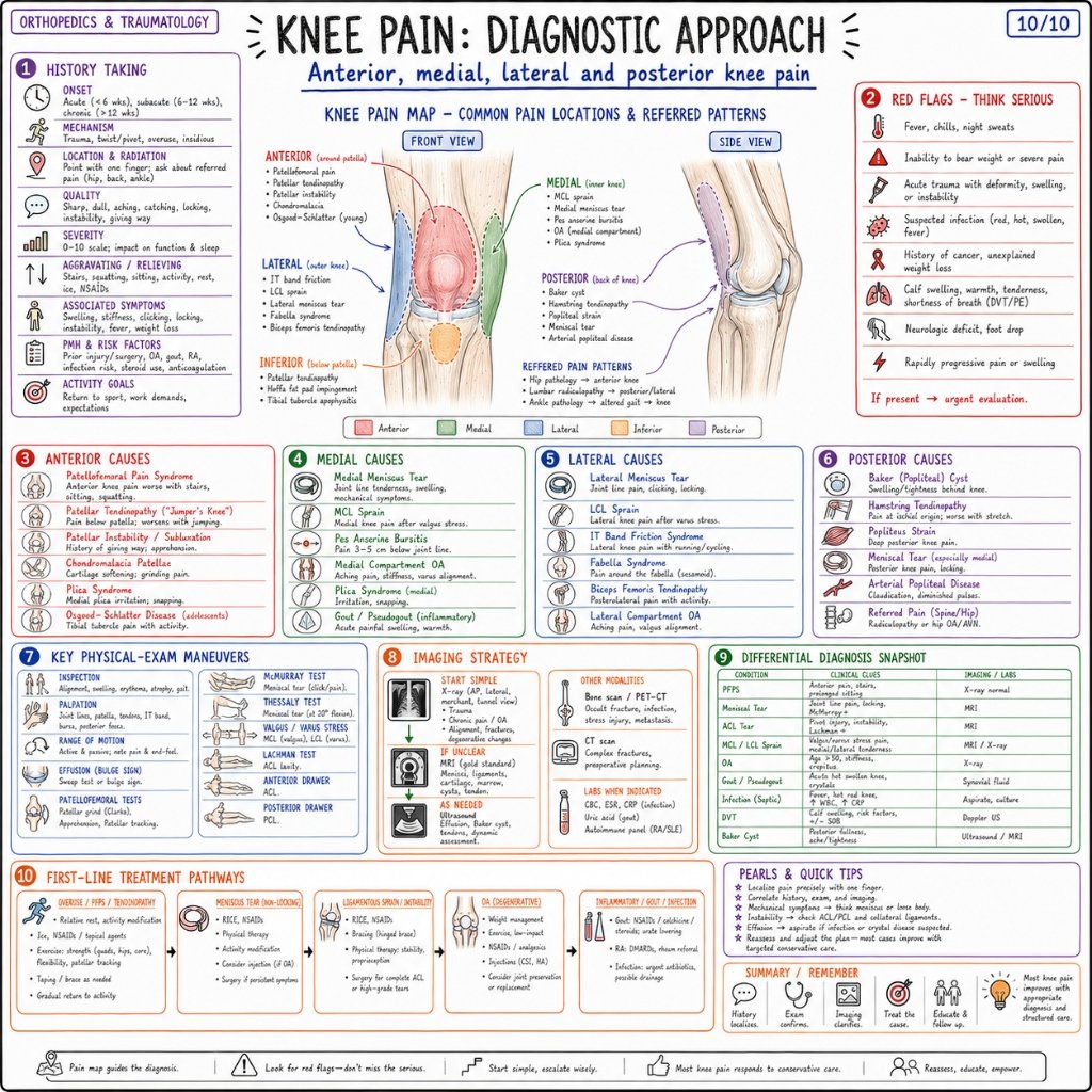 Knee Pain Diagnostic Approach: Referral Patterns & Treatment Pathways
