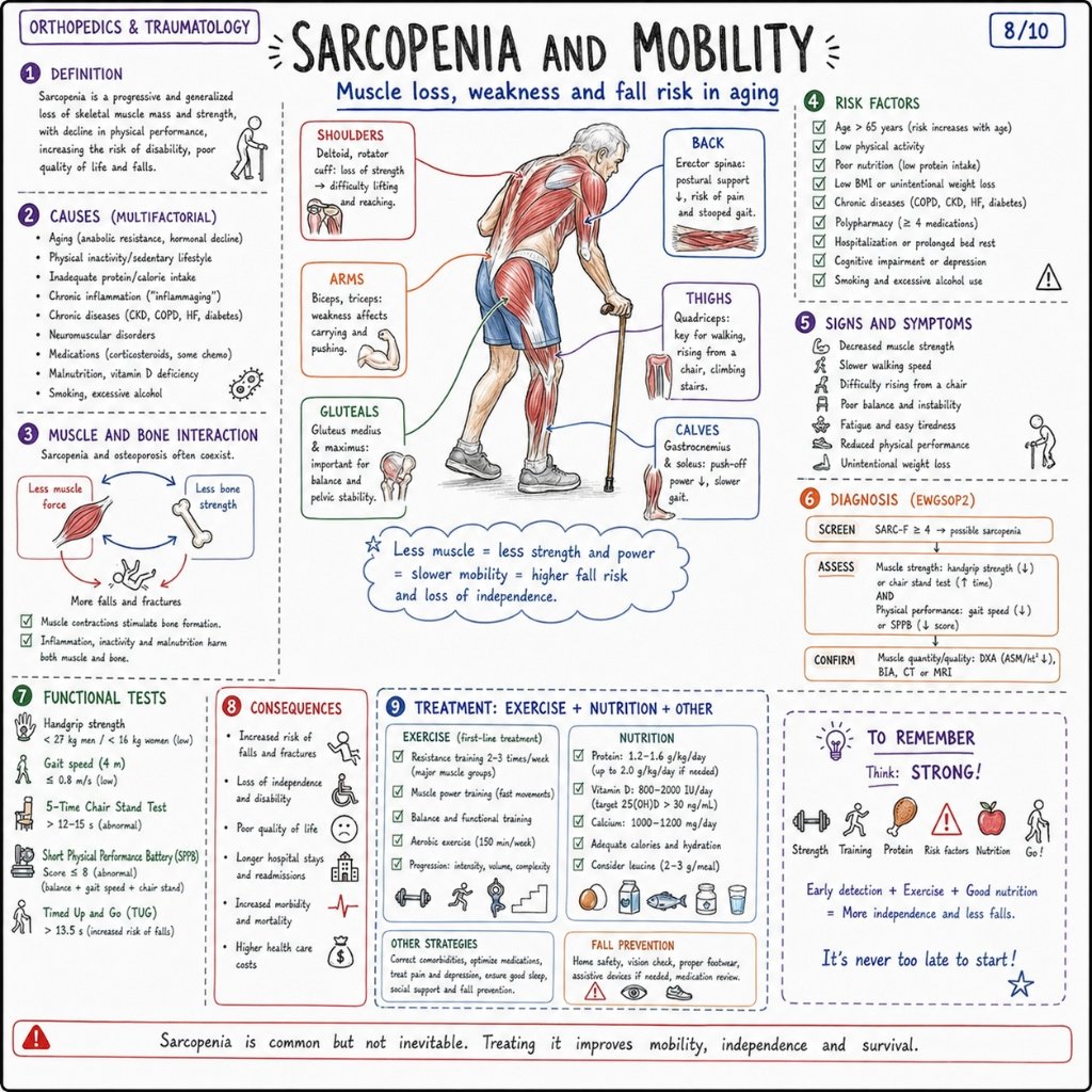 Sarcopenia and Mobility: Muscle Loss & Fall Risk in Aging