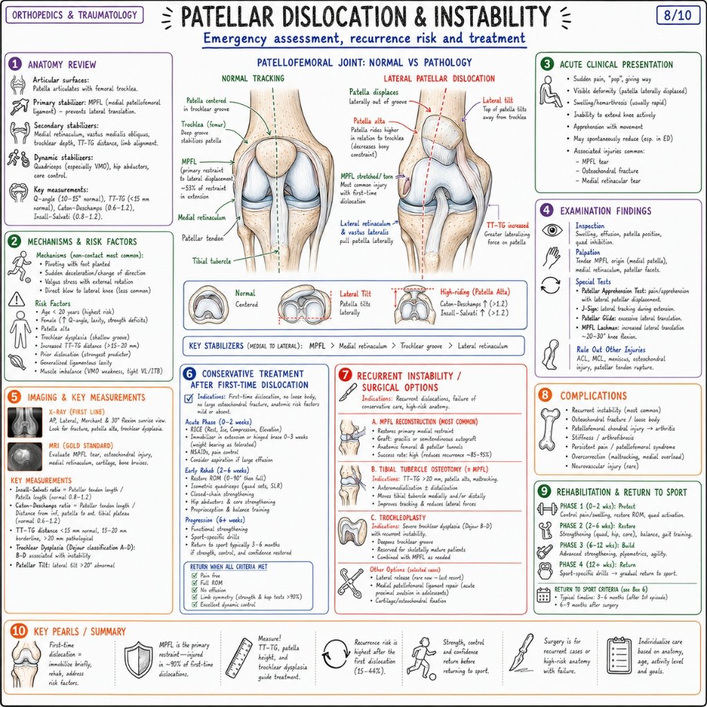 Patellar Dislocation & Instability: Emergency Assessment & Treatment